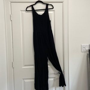 Madewell Flowy Black Jumpsuit